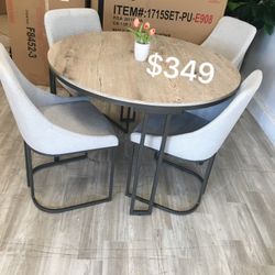 Beautiful! Round Dining Table Set $349 No Tax