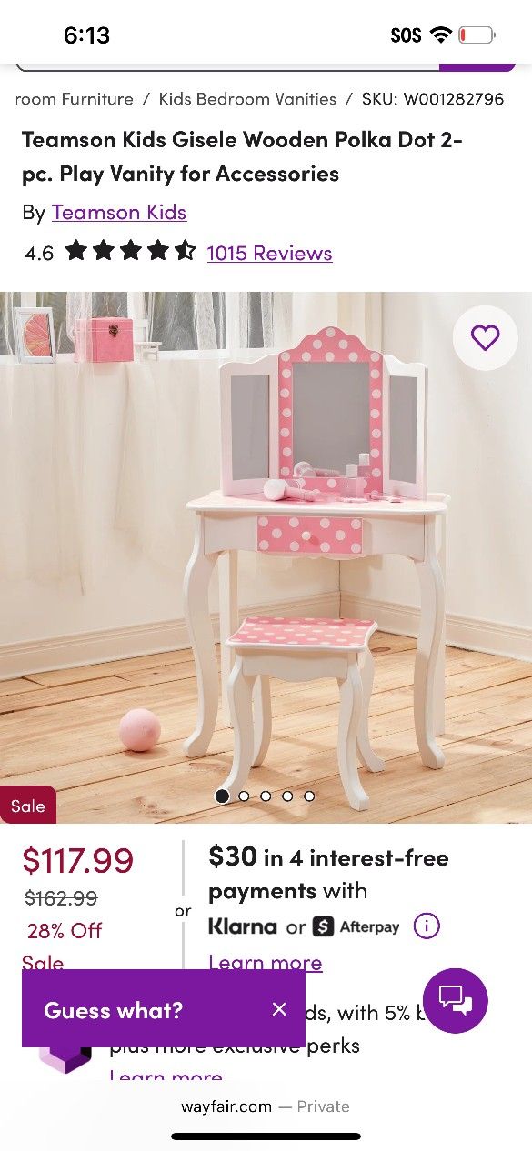 Girl Vanity
