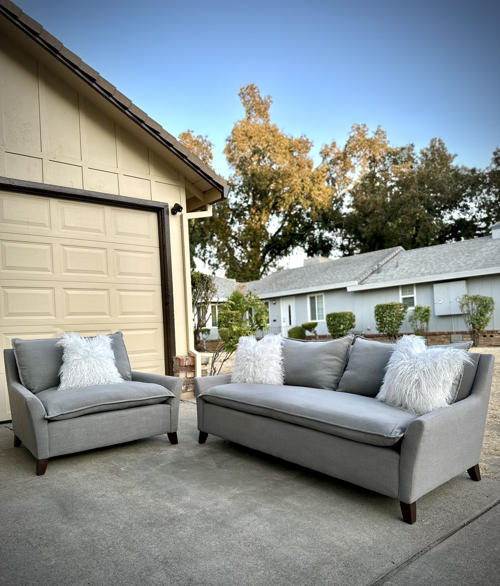 West Elm Bliss Sofa + Chair-and-a-Half Set | Cloud Comfort 🪶 | FREE Delivery