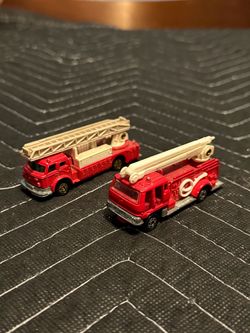 Vintage Tomica Diecast Fire Trucks – Set of 2 – Japan