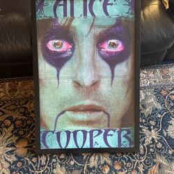 Framed Alice Cooper Poster