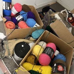 2 Boxes Of Yarn