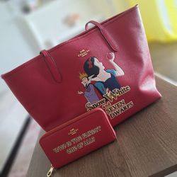 Coach And Disney City Tote and Wallet