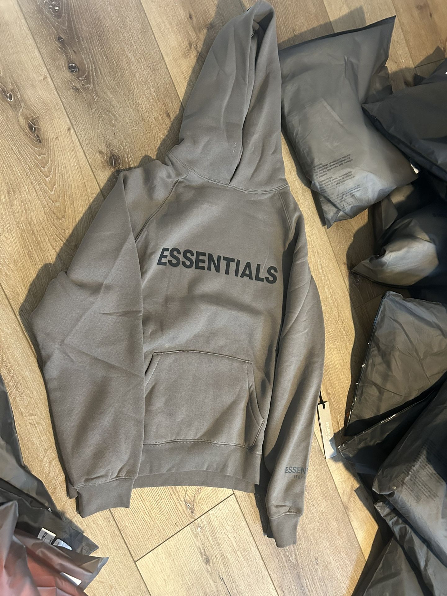 Essentials Hoodie Grey Flane