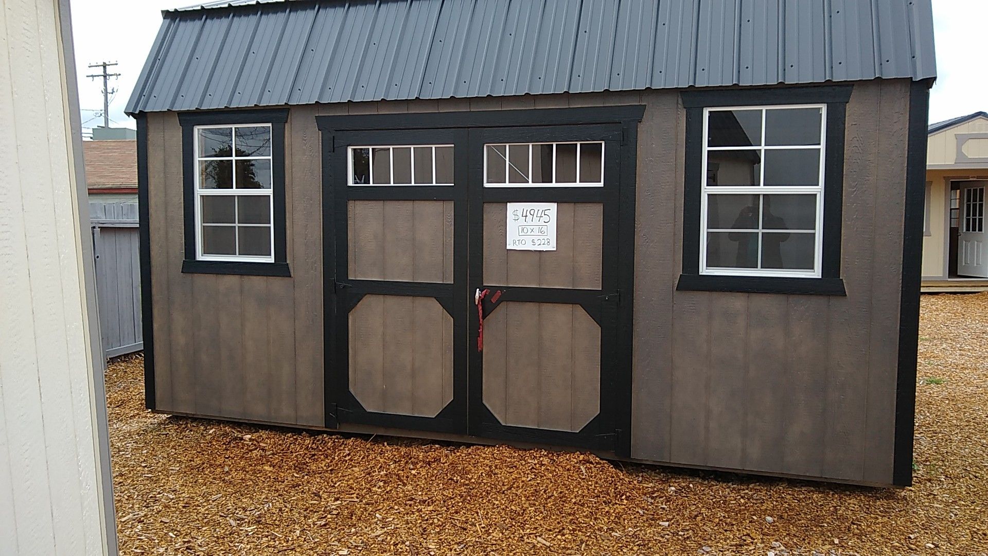 10' x 16' Lofted Barn Shed