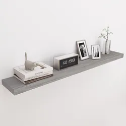 48" Fireplace Mantel Shelf Floating Wall Shelf Rustic Wood Grey 48x8