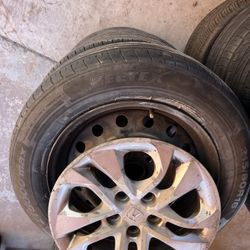 Set of Honda 16in steel rims with Hubcaps fit Civic accord Toyota Camry