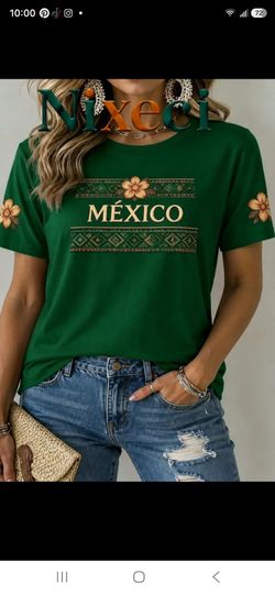 L and Xl , Mexico soccer fan Women's shirt. New with no tags.
