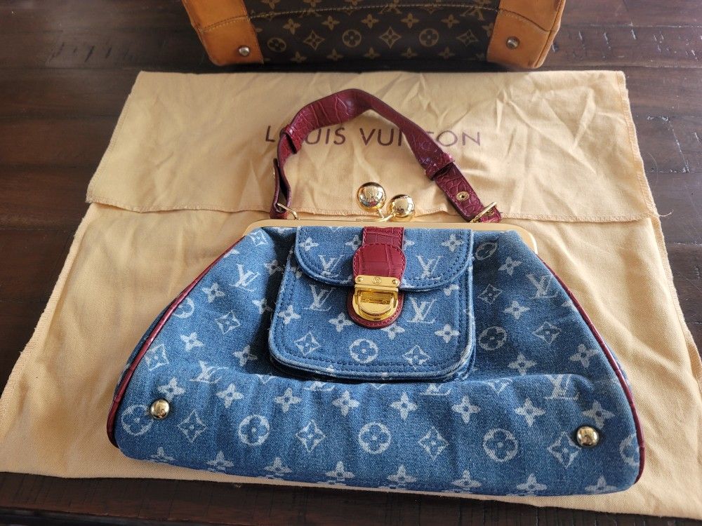 Authentic Louis Vuitton Monogram Denim Purse Bag. $800 Pickup In Oakdale