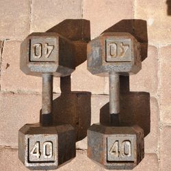 40 Lbs Dumbbell Set 