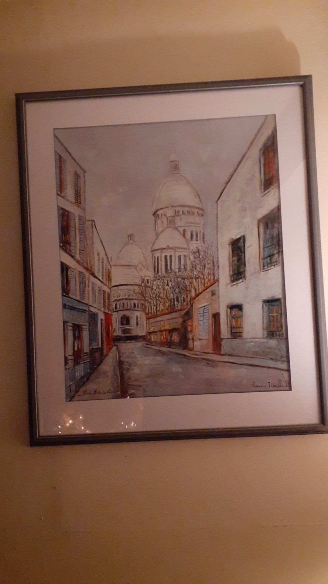 Sacre-Coeur by French painter Maurice Utrillo ..only 153 of this painting