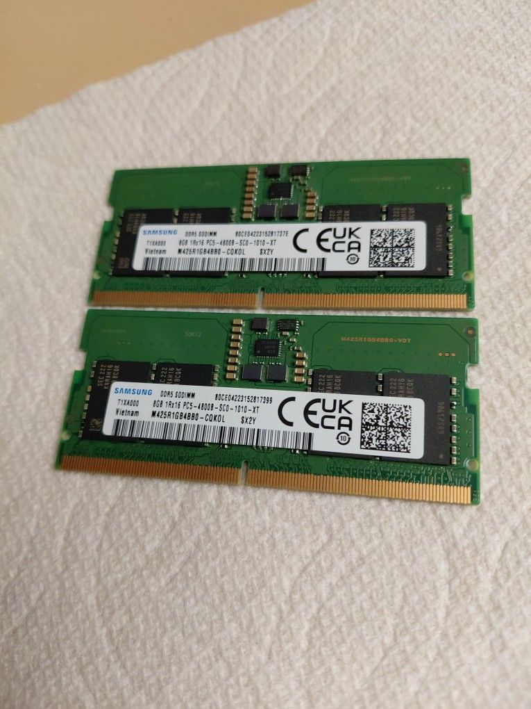 Samsung 16GB DDR5 RAM SODIMM 4800MHz