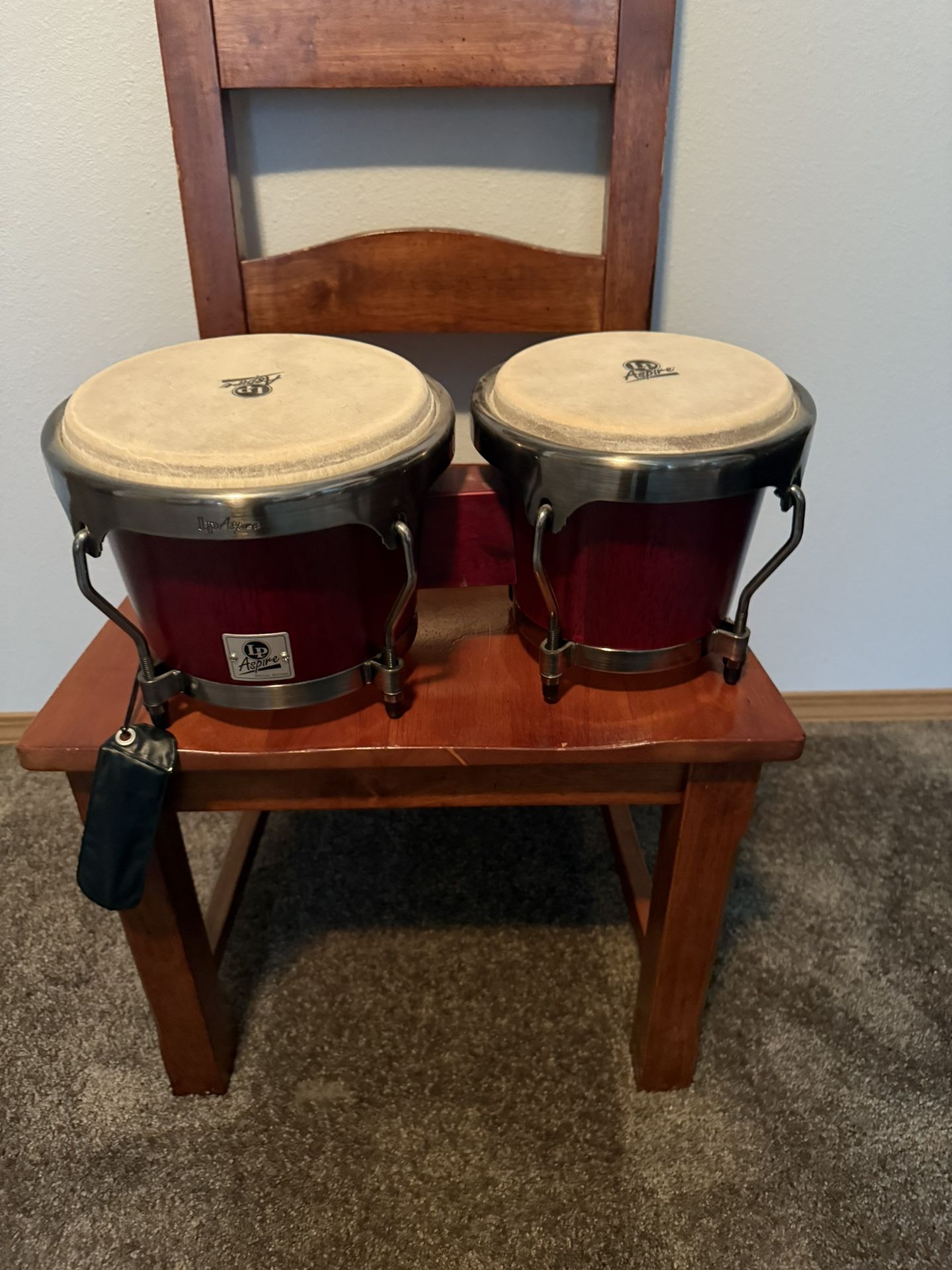 LP Aspire Bongos With Pearl Stand