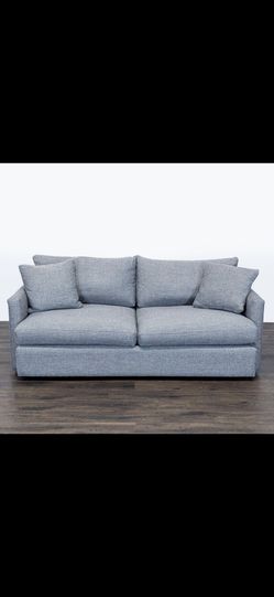 *Free Delivery* Gray Crate & Barrel Couch Sofa 3 Seater