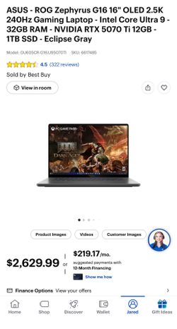 Asus Rog Zephyrus G16
