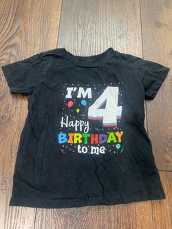 Boys I am 4 birthday shirt size 4t #2