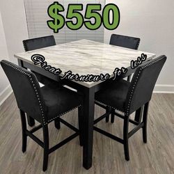 5 pcs dining table set brand new