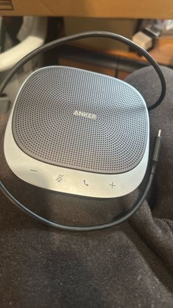 Anker PowerConf S360 USB Speakerphone, Smart Voice Enhancement, 360° Voice Coverage, Superior Sound, Speakerphone for Computer, Conference Microphone,