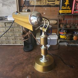 Brass desktop lamp