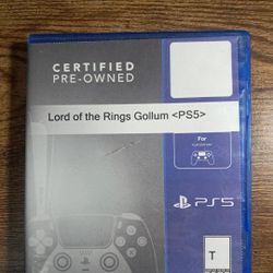 PS5 LORD OF The Rings: Gollum