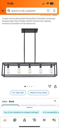 Farmhouse Pendant Chandelier 5 Lights