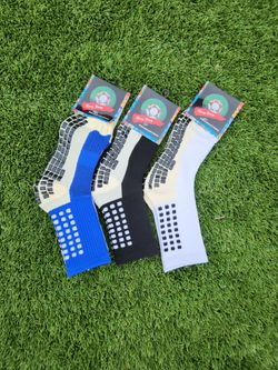 3-PAIS OF SOCKS SOCCER GRIP BASKETBALL  SPORTS CALCETAS  ANTIDESLIZANTES