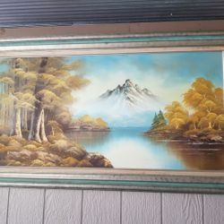 Vintage Sofa Sized Painting By EMERSON