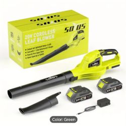 Leaf Blower 2 Battery And Charger 