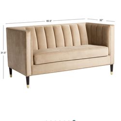 Loveseat – Camel Color