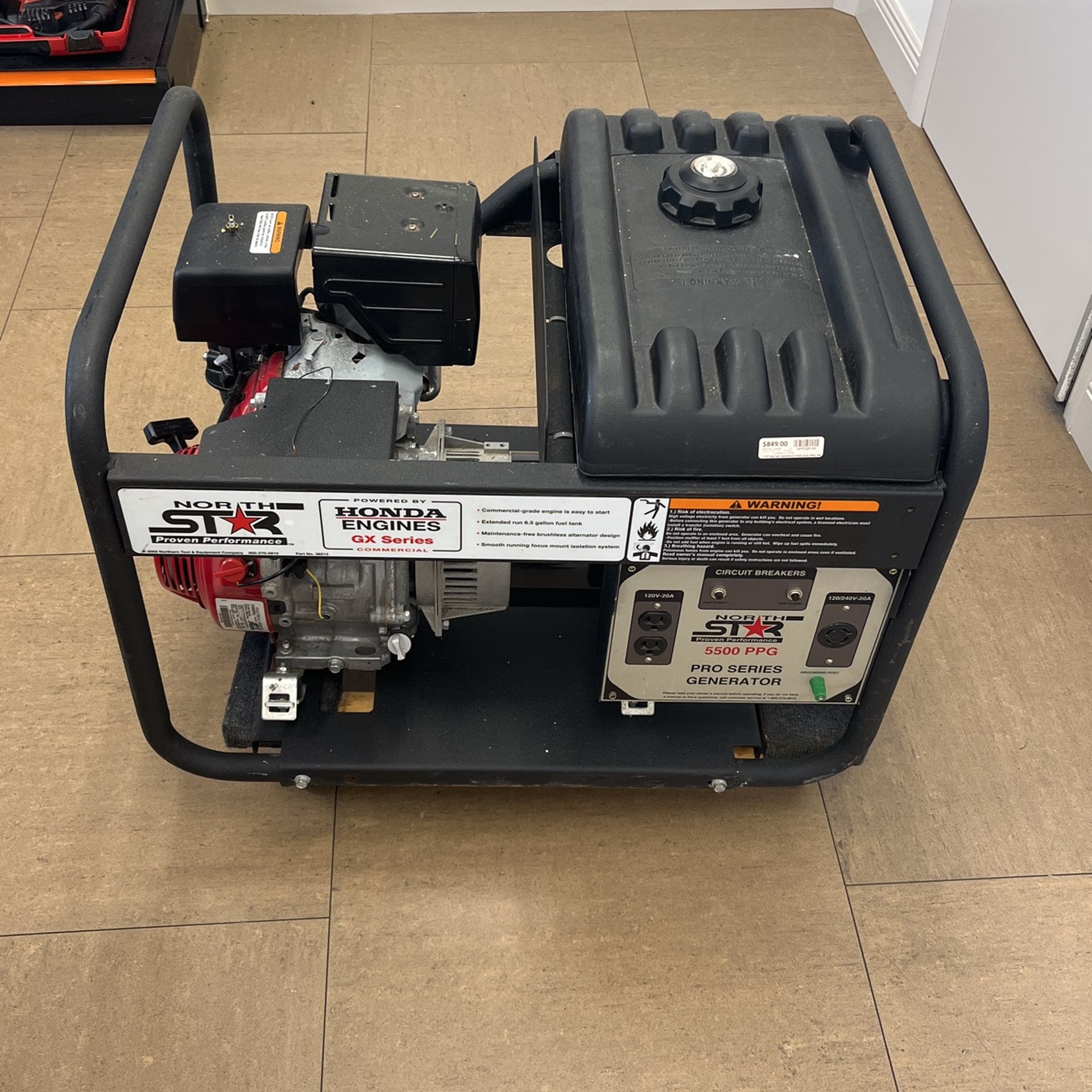 North Star Honda Generator 5500 PPG
