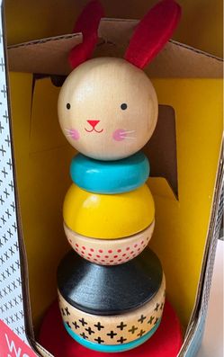 Wooden Bunny Stacking Toy