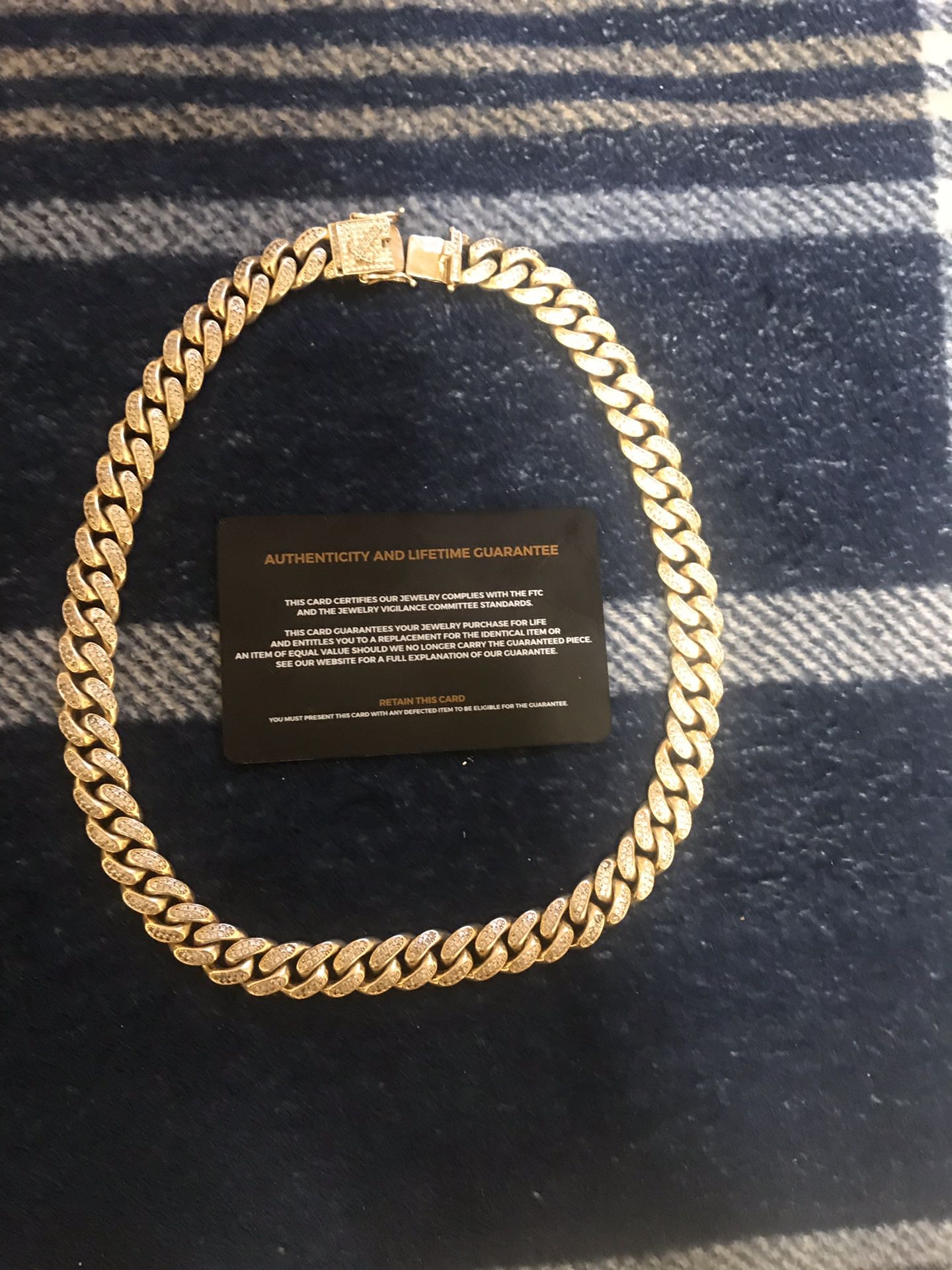 Gold Cuban link authentic paid 350 for it sale for 250