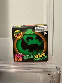 NeeDoh Halloween Glow in the Dark Jack-Glow Lantern Pumpkin Green Schylling