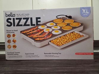 Electric Griddle With Warming Tray