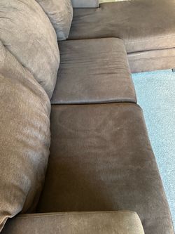 Brown sectional sofa