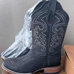 black cowboy boots
