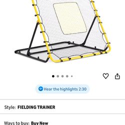 Field Trainer  Baseball Softball Volley Ball Rebounder Net  4x4.5 Feet 