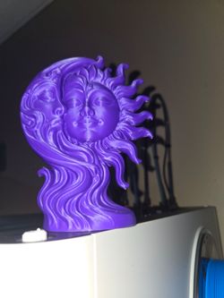 3D Printed Sun and Moon Figurine