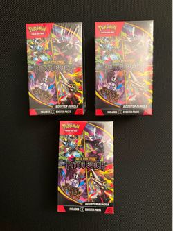 Pokémon Mega Evolution: Pitch Black Booster Bundle (6 Packs) – Sealed – $45 Each