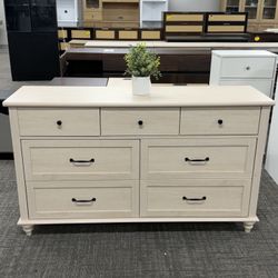 Drawers Dresser for Bedroom✨Wide Chest of Drawers Kids Dresser with Solid Wood Legs, Rustic Elegant Storage Dressers Organizer for Living Room & Kids