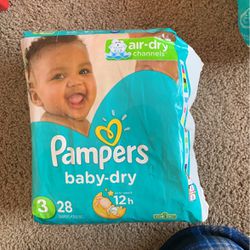 Pampers’ Baby Dry Size 3 Diapers