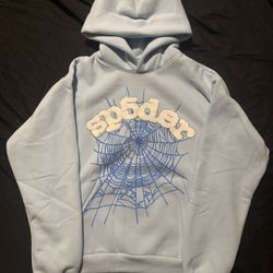 Light Blue Sp5der Hoodie