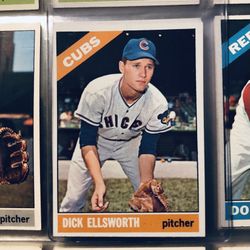 Topps ‘66 Error Card of Dick Ellsworth, but Photo of Ken Hubbs