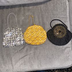 traditional Indian beaded potli bags. 