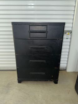 Vintage Kroehler "Sterling Quality" 4-Drawer Dresser / Chest of Drawers – Black