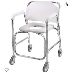 Bathroom Wheelchair / Rolling Shower Chair 