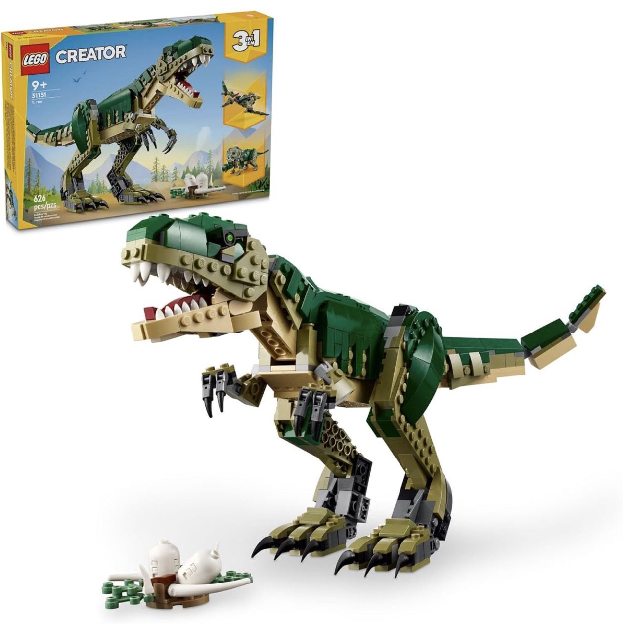 LEGO Creator 3 in 1 T Rex Toy - Dinosaur Toy