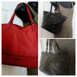 Three Original Coach Bags Medium Size