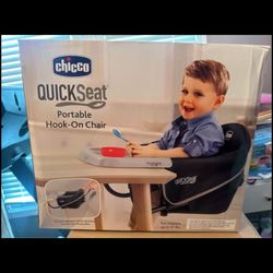 Chicco QuickSeat Hook-On Chair - Graphite Brand new