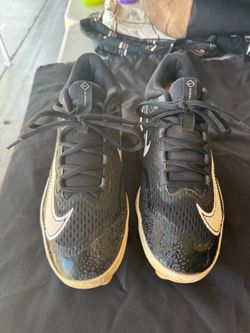 Nike Alpha Huarache Elite 4 Baseball Cleats – Men’s Size 9 – Black/White